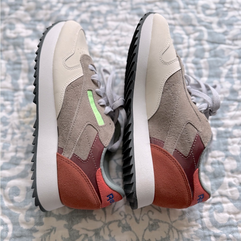 Reebok Cream, Red, and Tan Casual Sneakers NWOT